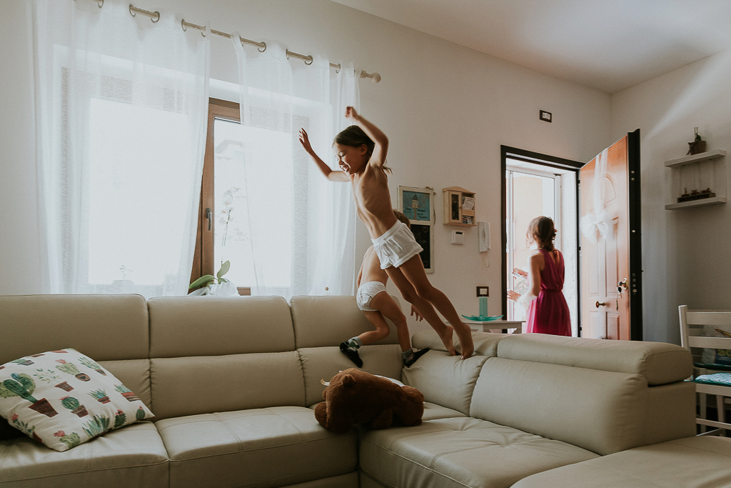 in casa dalla sposa