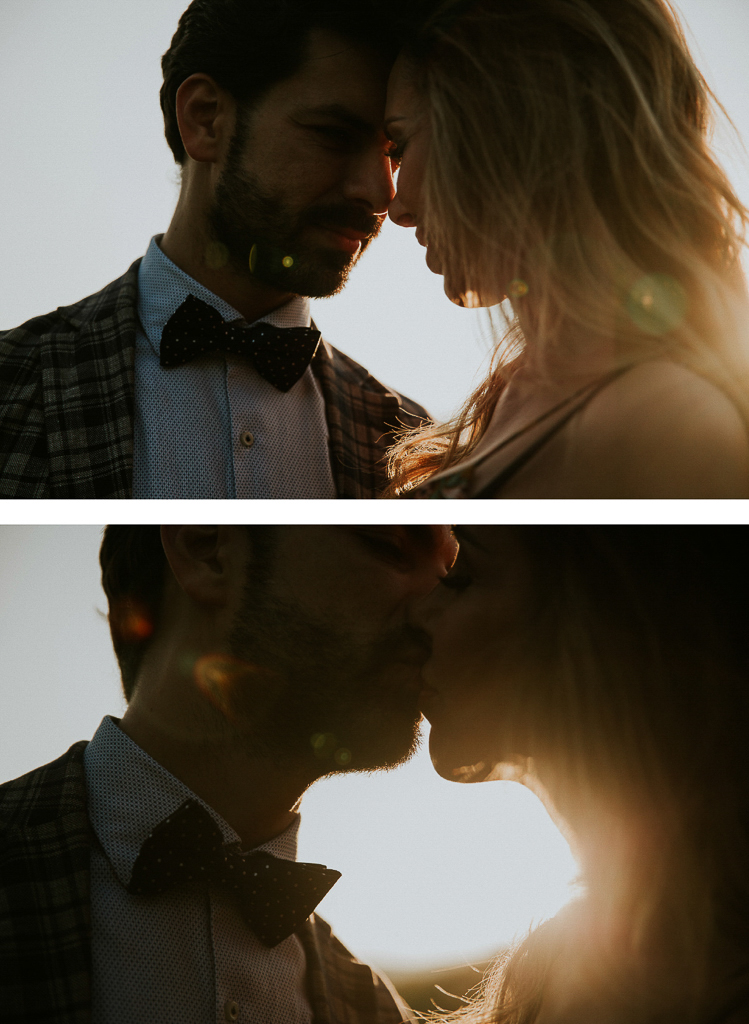 bacio al tramonto
