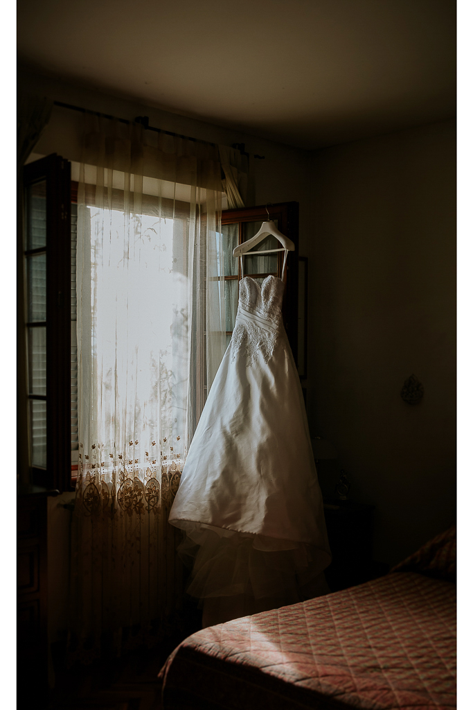 abito bianco della sposa