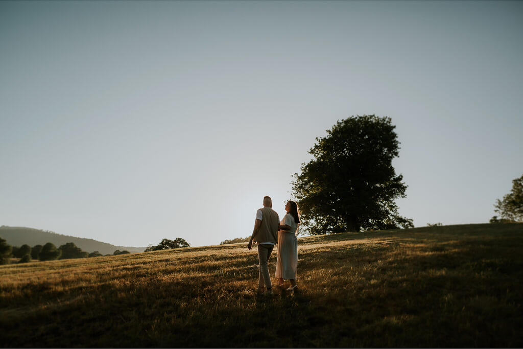 fotografo di matrimonio al tramonto