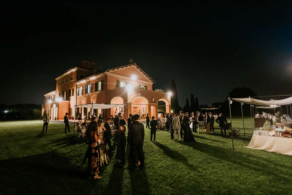 Matrimonio Serale Villa di Fiorano Roma