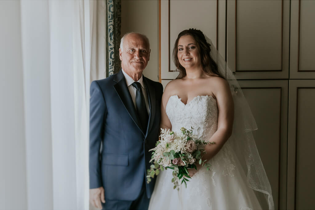 Foto papà Sposa Matrimonio Roma