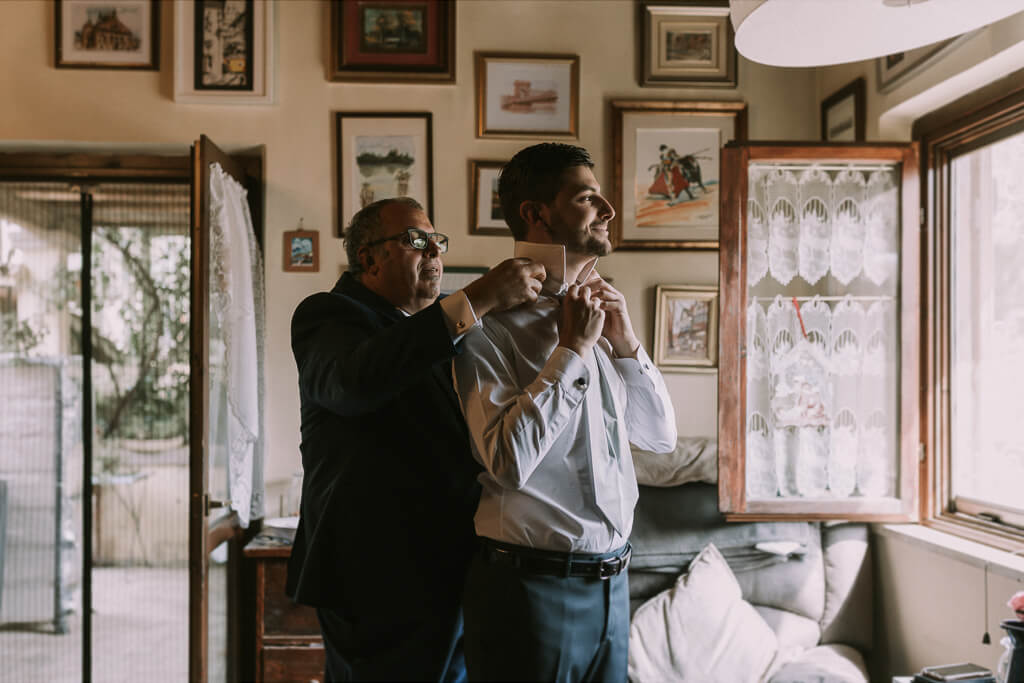 Foto papà Sposo Matrimonio Roma