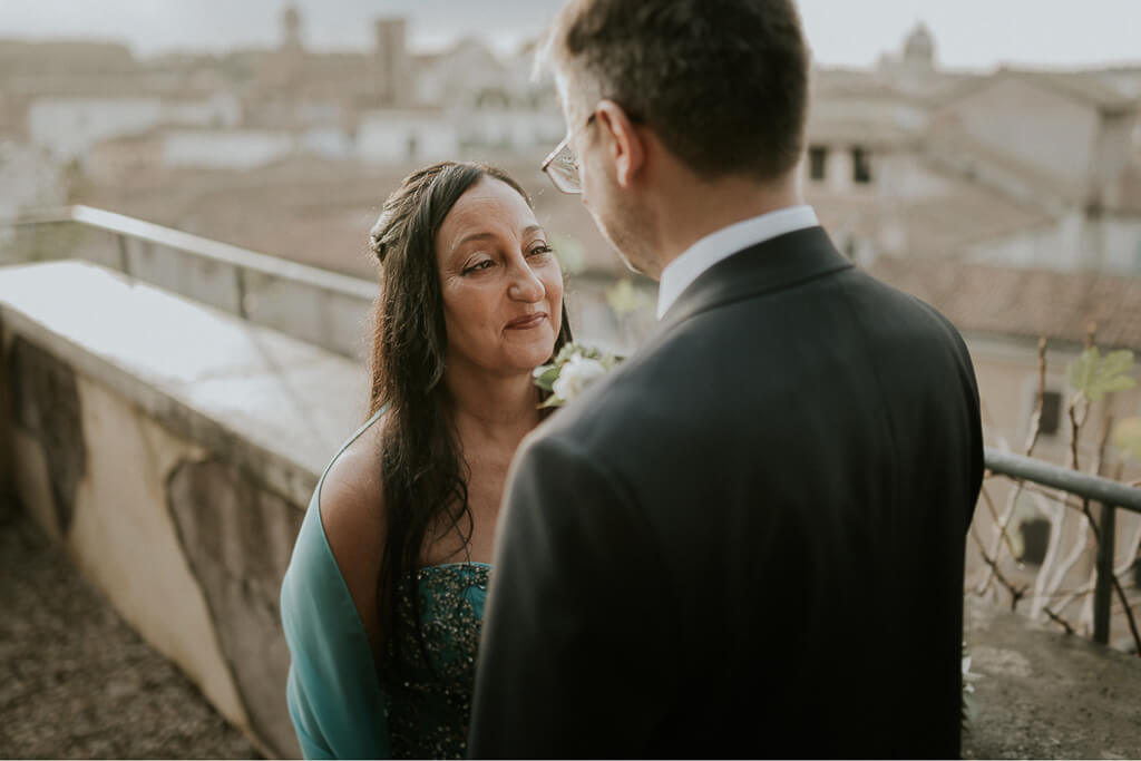 matrimonio al tramonto a roma