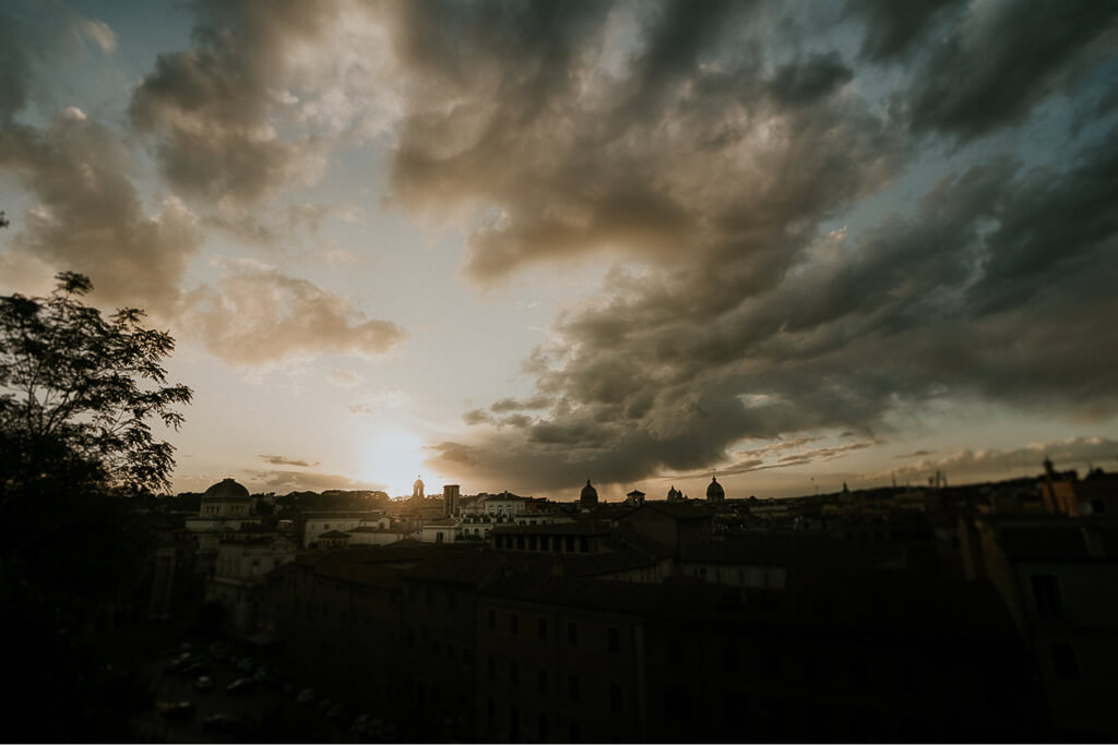 tramonto su roma