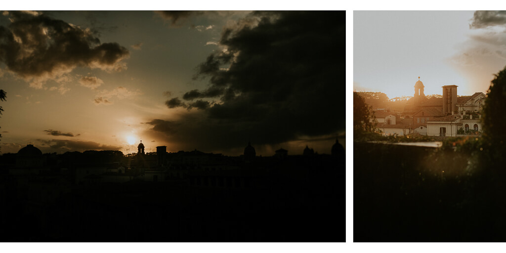 tramonto a roma