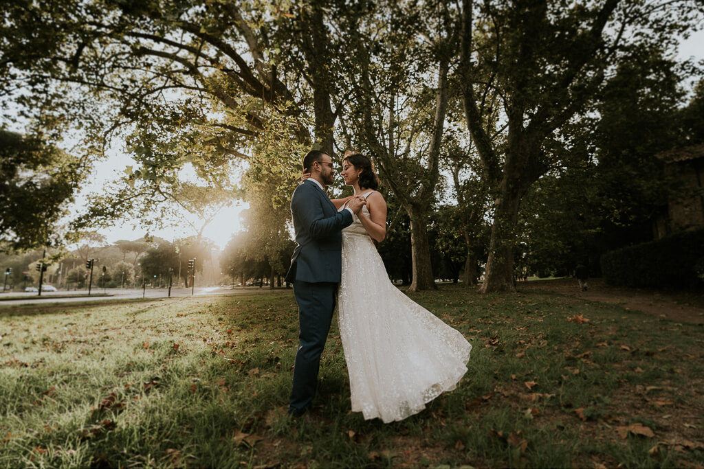 matrimonio al tramonto