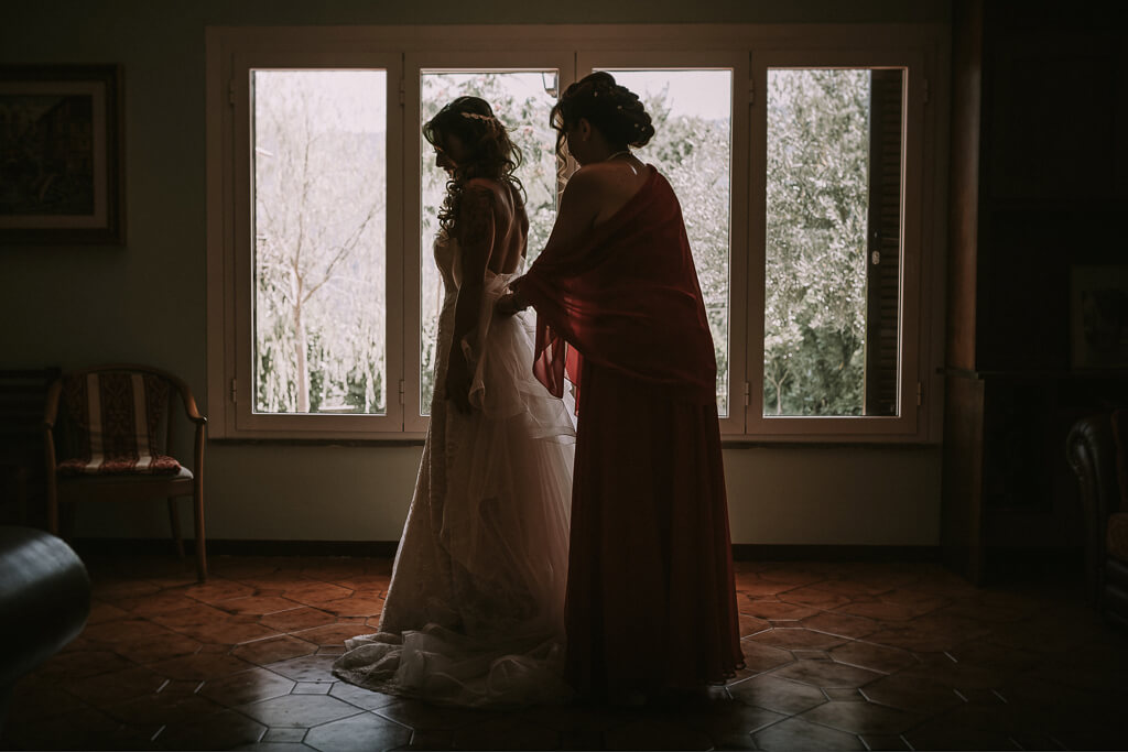 la sposa e la sua mamma