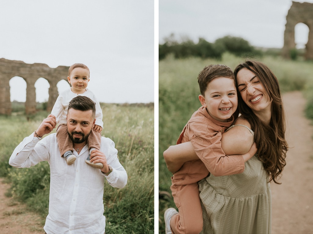 shooting fotografico famiglia