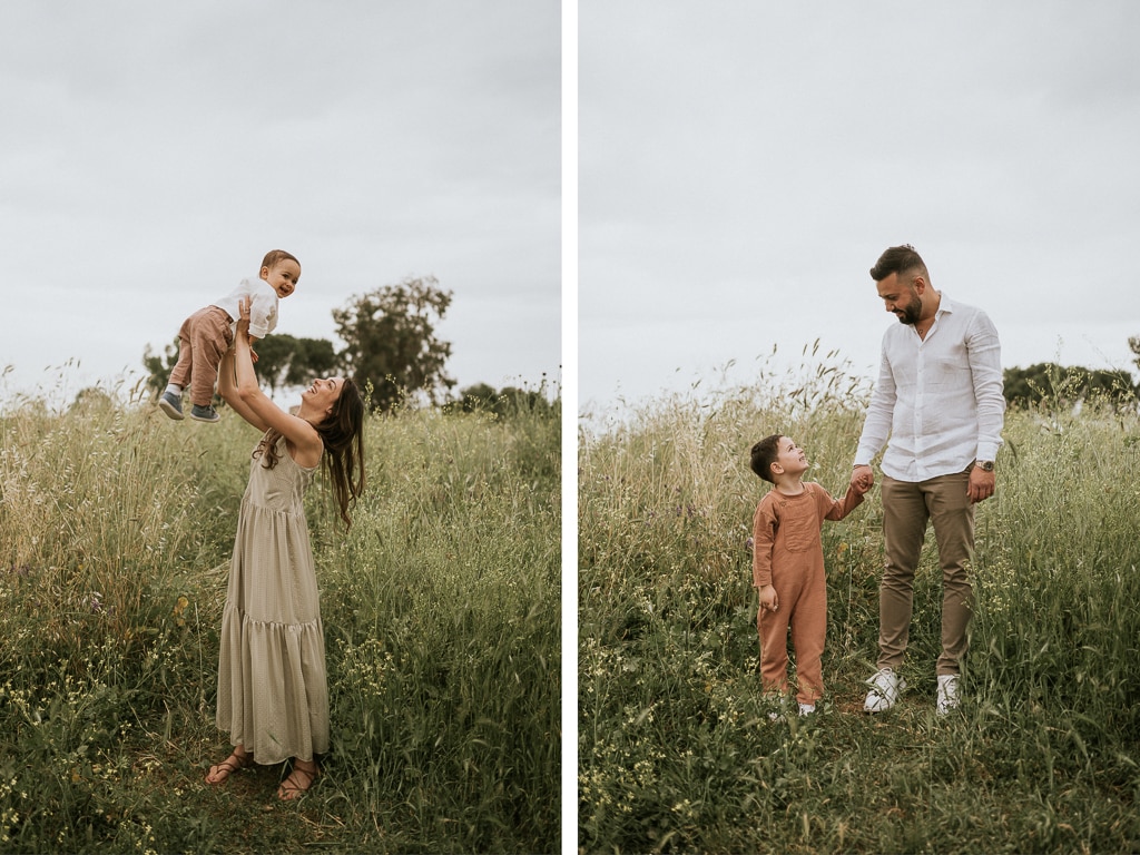 shooting fotografico famiglia