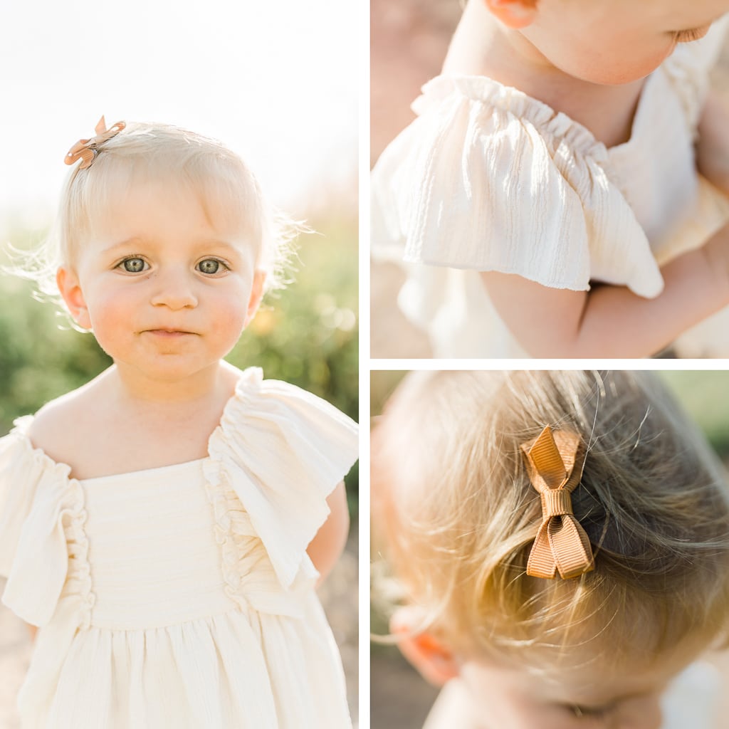 dettagli della bambina al parco