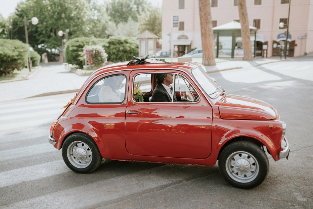 matrimonio 500 rossa