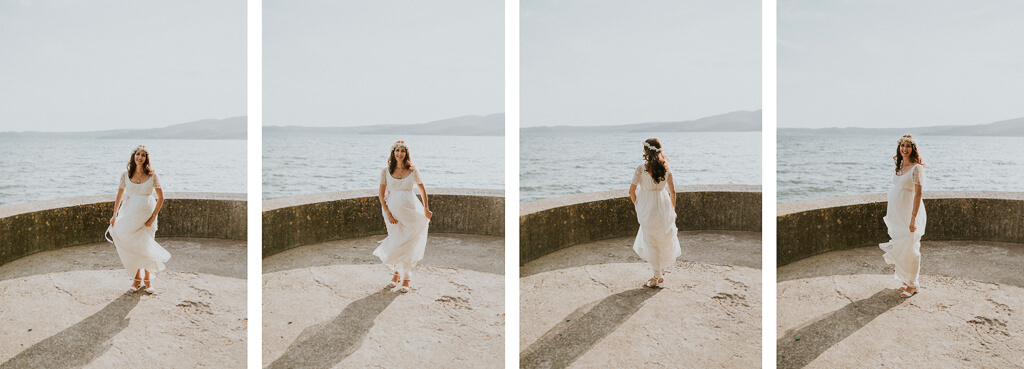 sposa sul lago