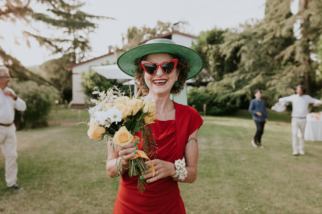 lancio del bouquet