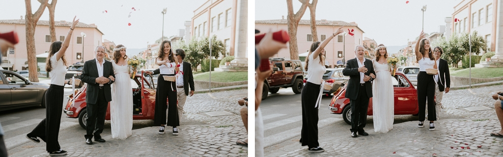 ingresso sposa con papà