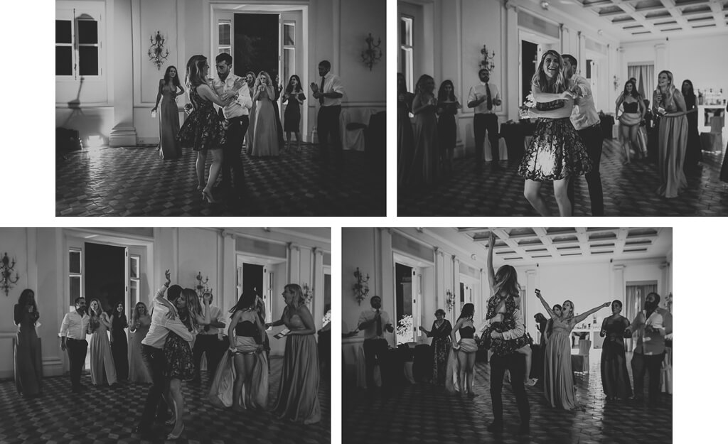 balli in sala di villa aurelia