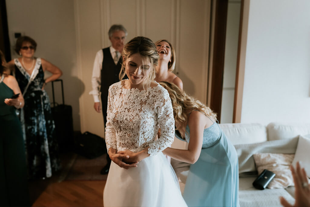 preparazione della sposa