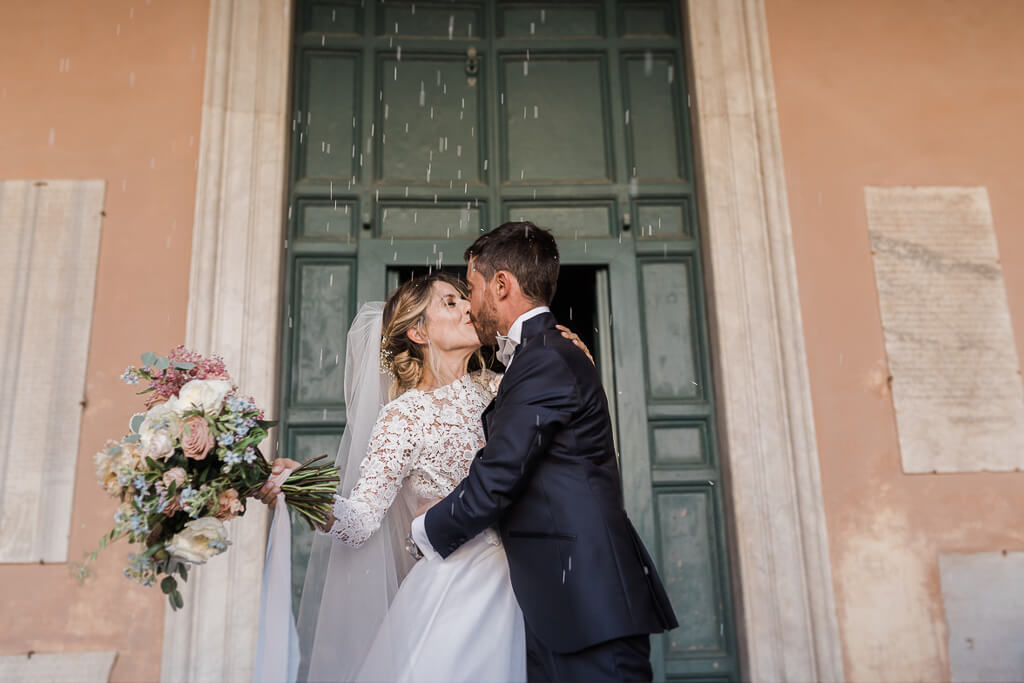 lancio del riso matrimonio santa cecilia in trastevere