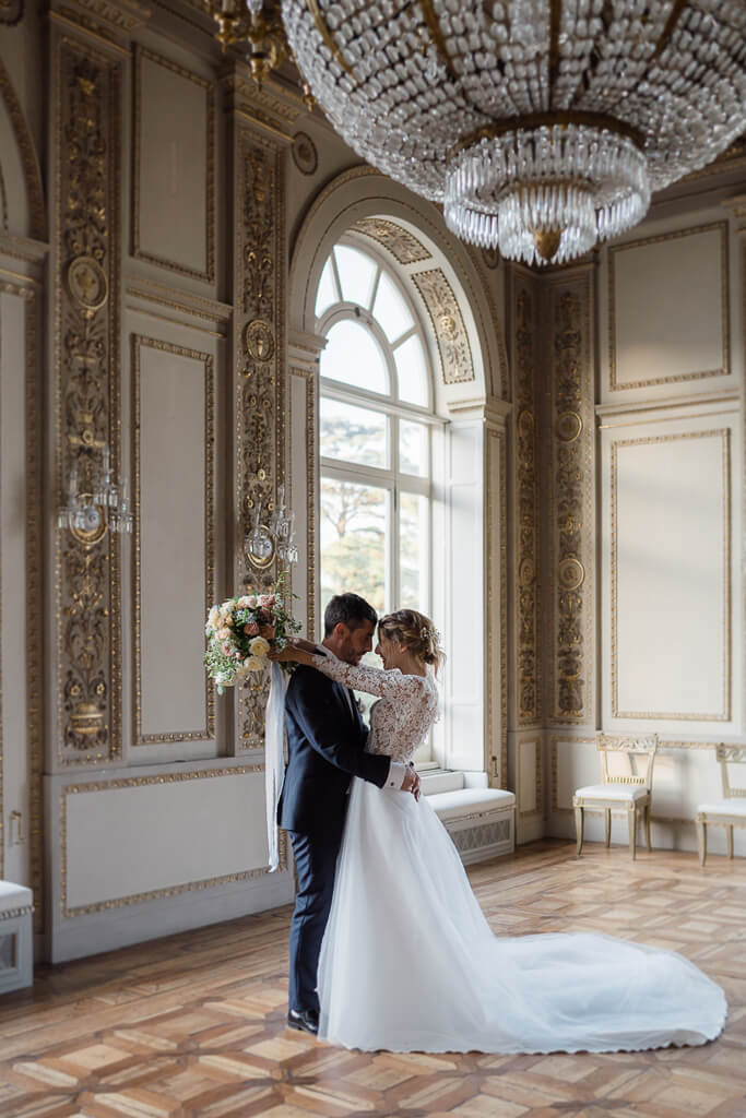 foto degli sposi in villa aurelia