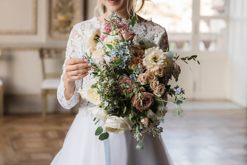 il bouquet della sposa in villa aurelia