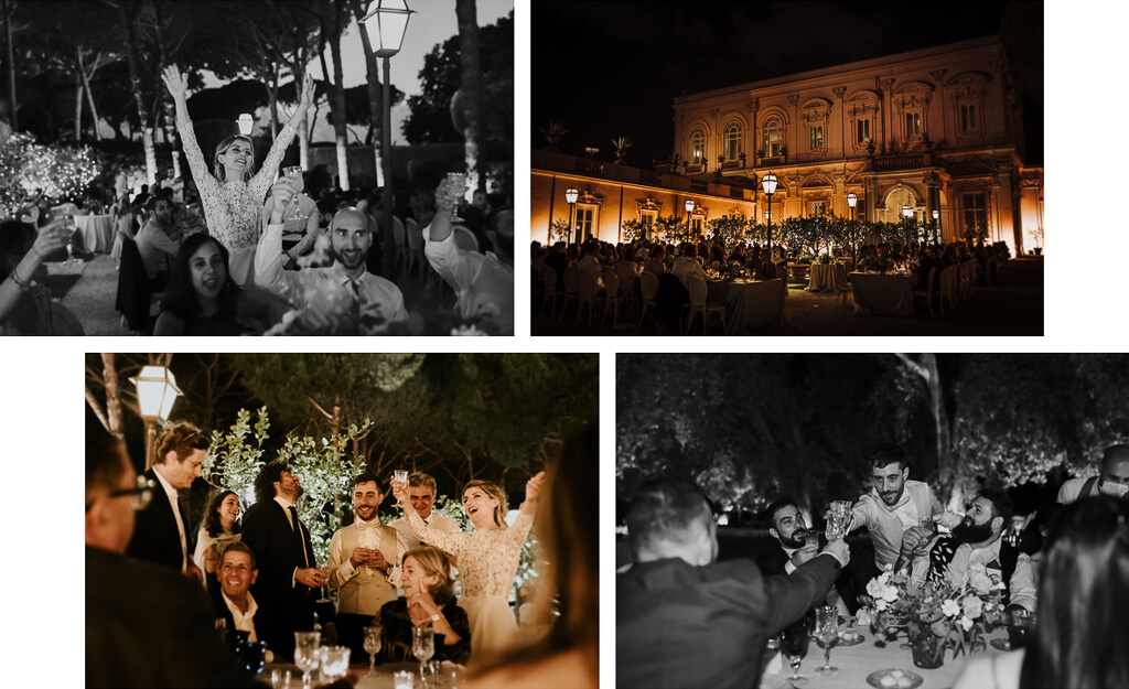 ricevimento serale matrimonio villa aurelia