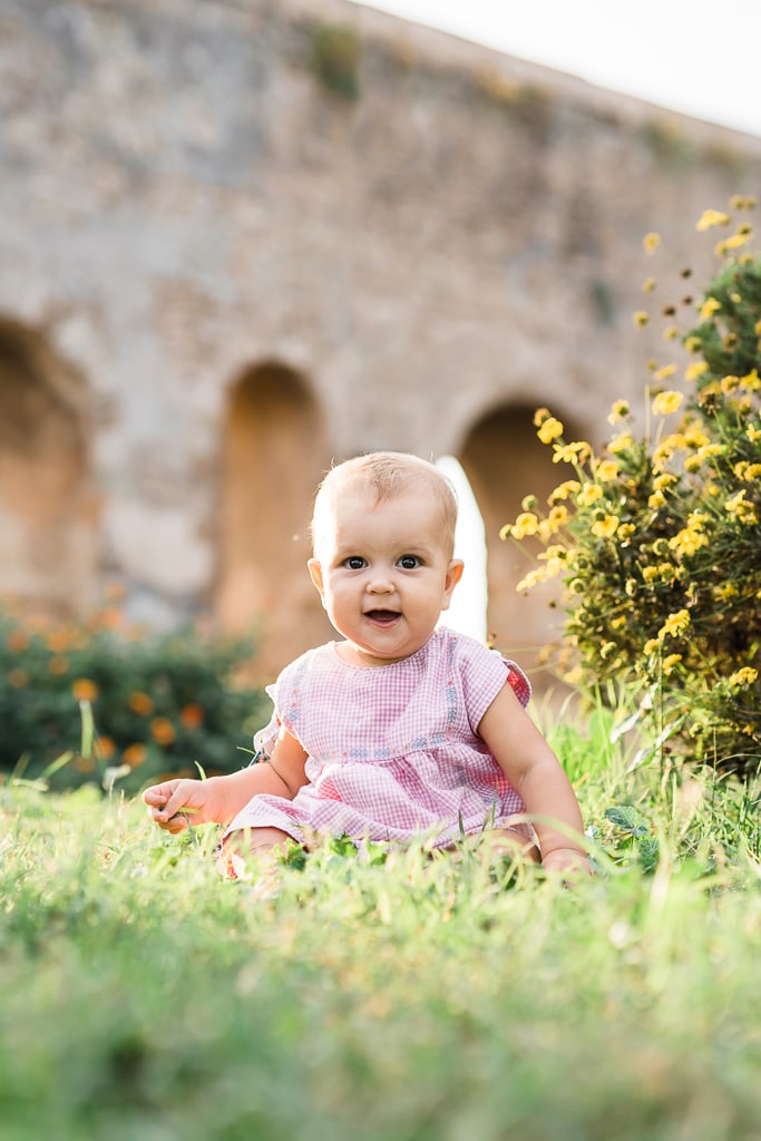 foto di famiglia al parco