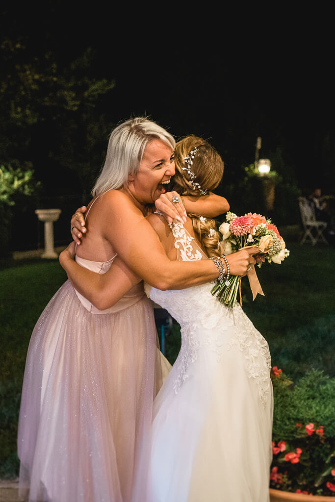 lancio del bouquet