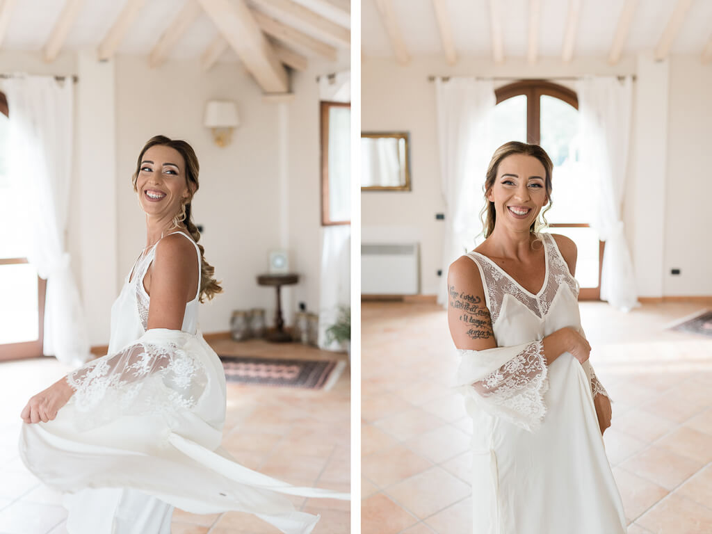la sposa si prepara