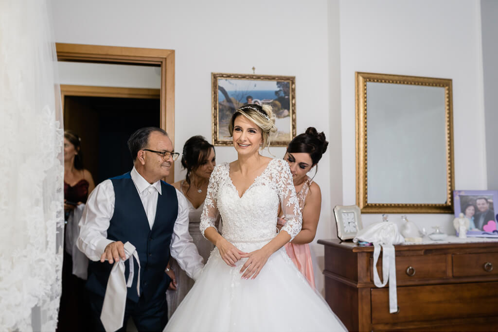 la famiglia della sposa