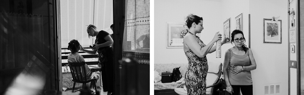 la sposa si prepara