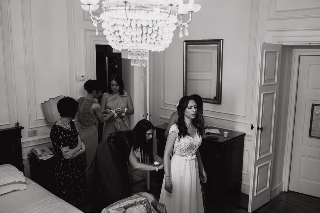 preparazione della sposa