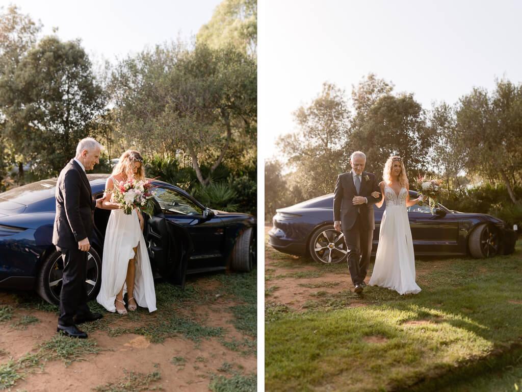 la sposa col padre