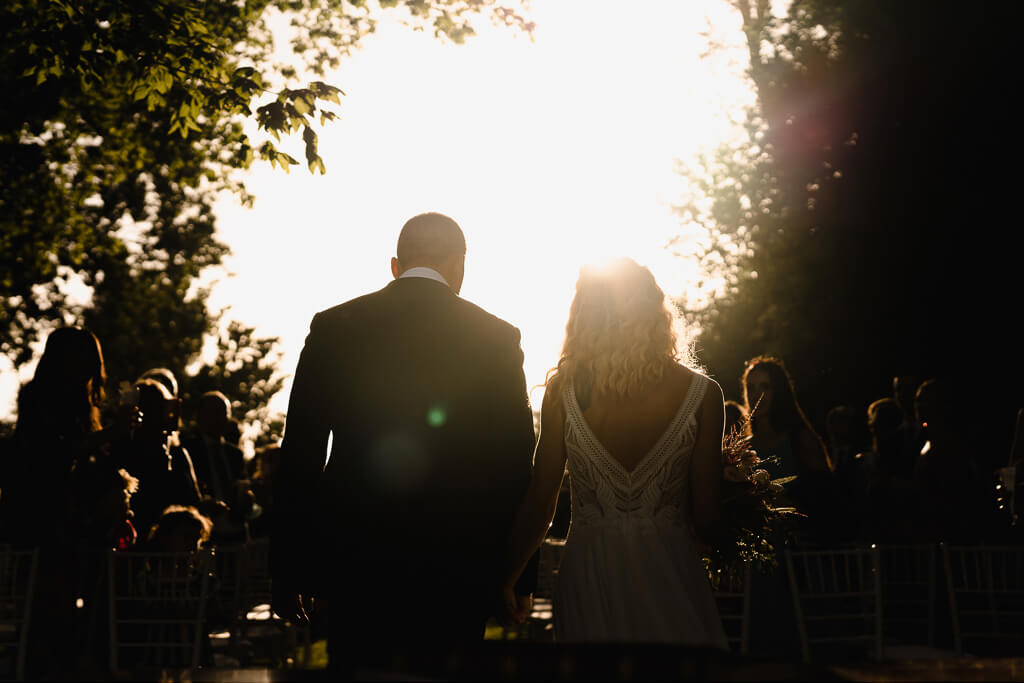foto matrimonio al tramonto