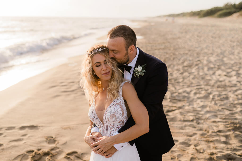 matrimonio al tramonto