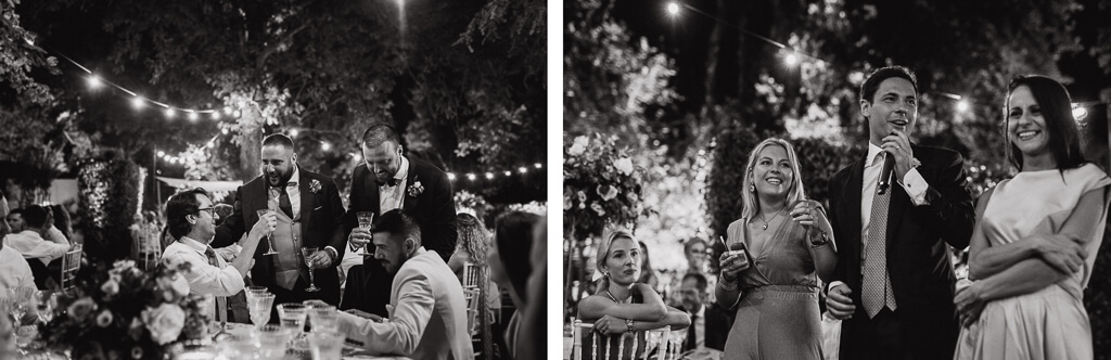 ricevimento di matrimonio serale