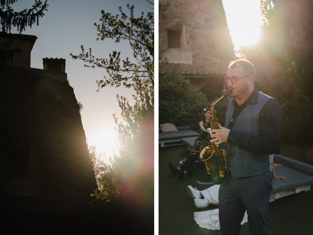 sax wedding