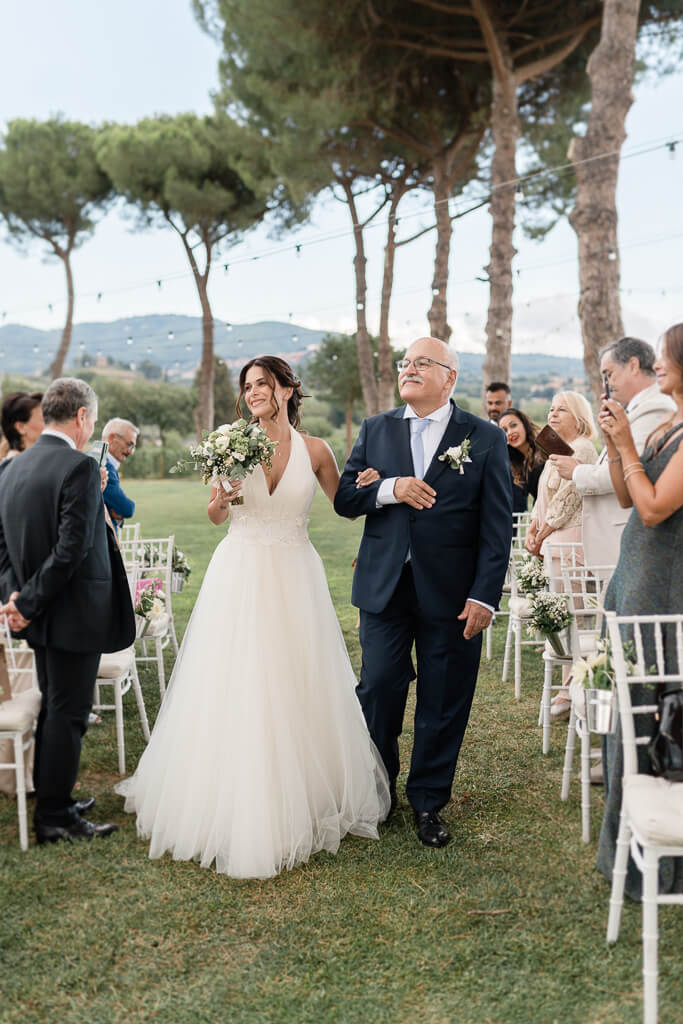 ingresso sposa con il padre