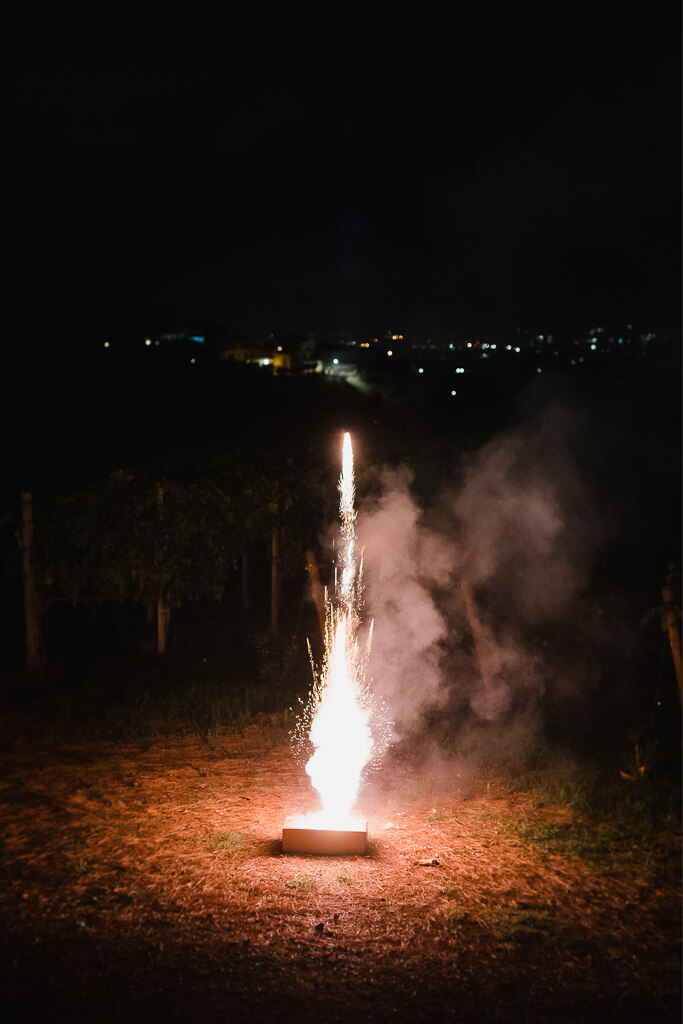 fuochi d'artificio matrimonio