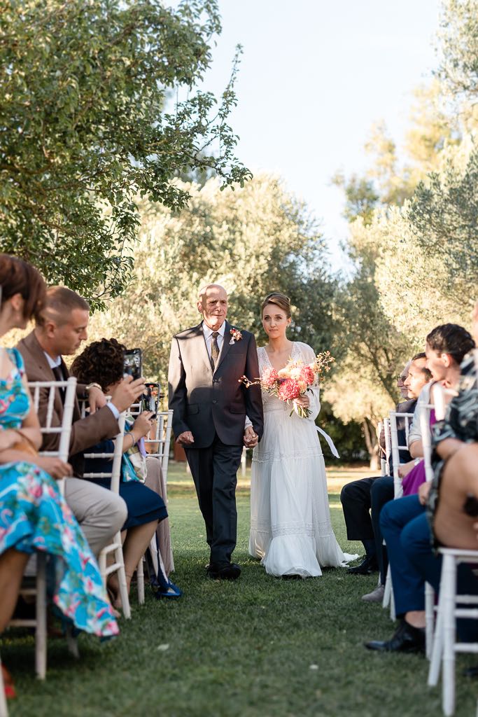ingresso della sposa col padre