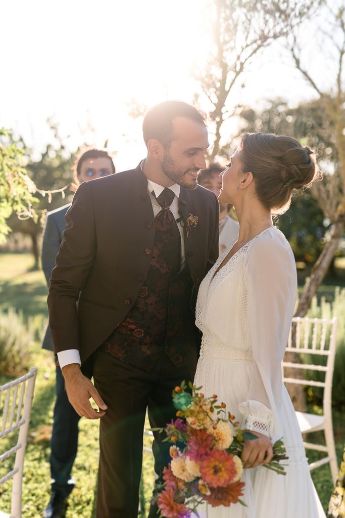 gli sposi celebrano il matrimonio presso le jardin potager