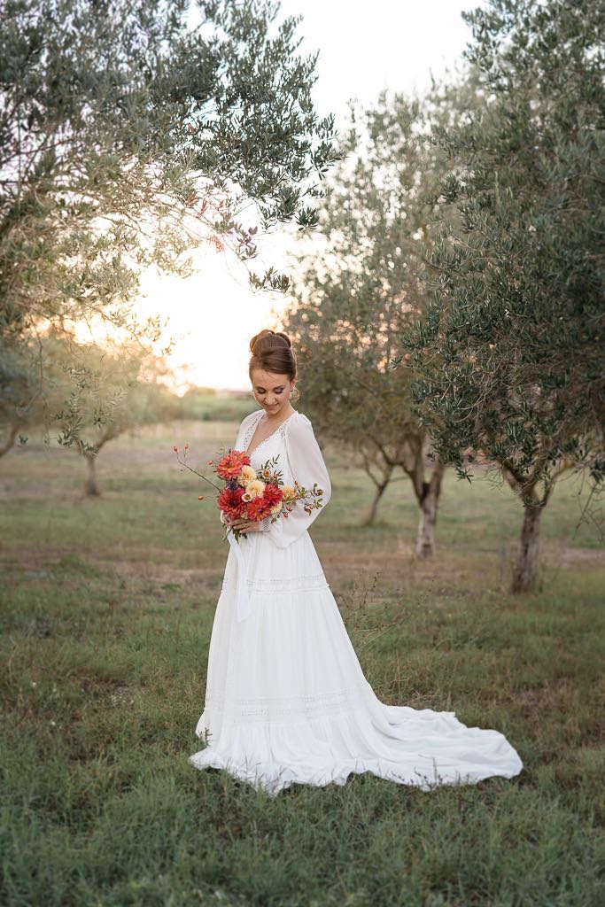 la sposa tra gli ulivi di le jardin potager