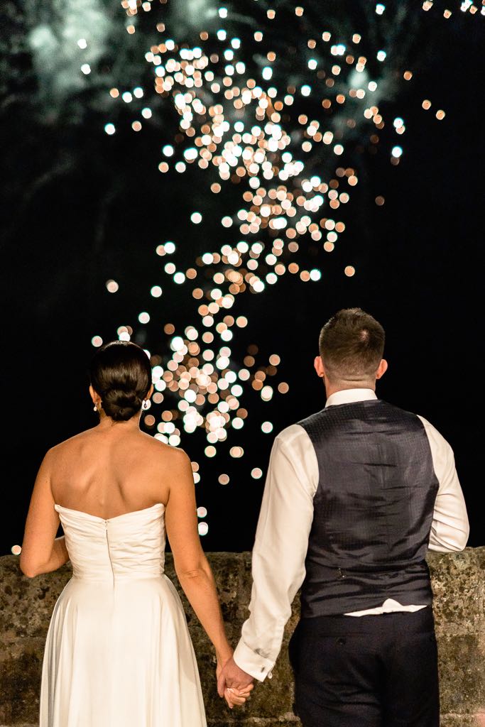 fuochi d'artificio al borgo di tragliata