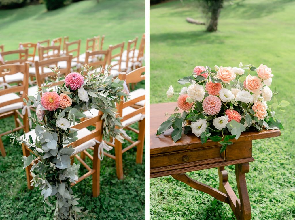 dettagli floreali del matrimonio