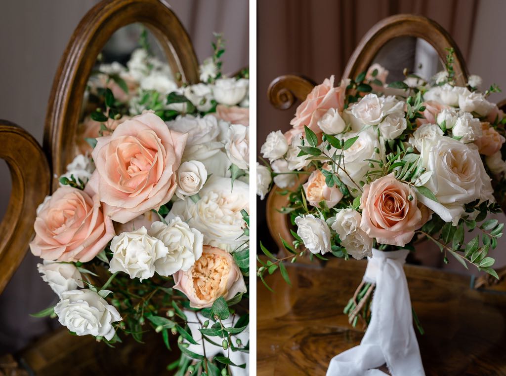 dettagli del bouquet della sposa